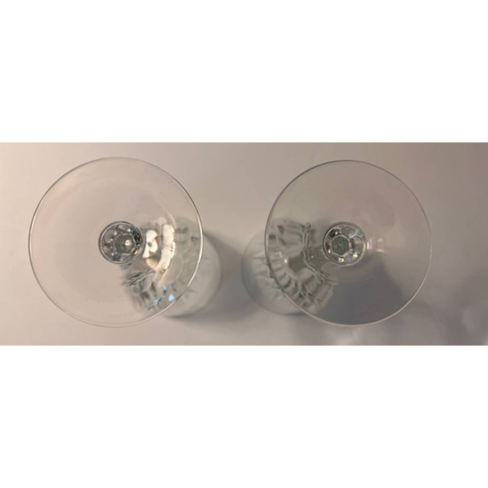 Luminary Crystal Wine Glasses‎ Set of 2 7" Tall x 3" Wide - Picture 5 of 5